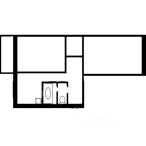 Планировка этой квартиры по данным Циан