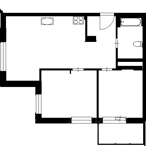 Планировка этой квартиры по данным Циан