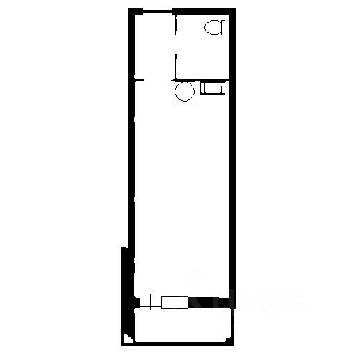 Планировка этой квартиры по данным Циан
