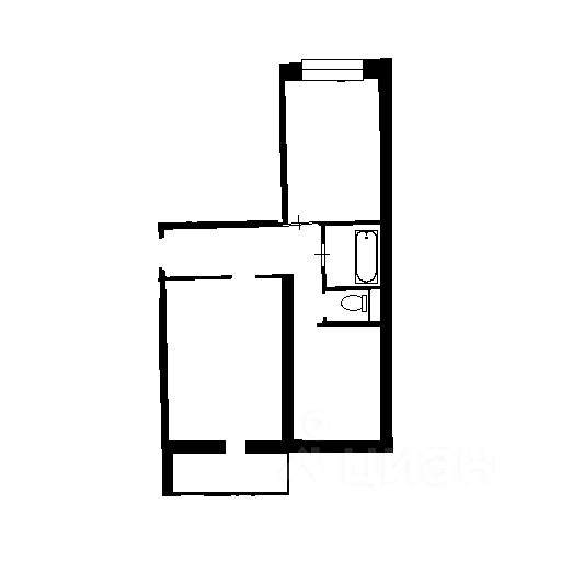 Планировка этой квартиры по данным Циан