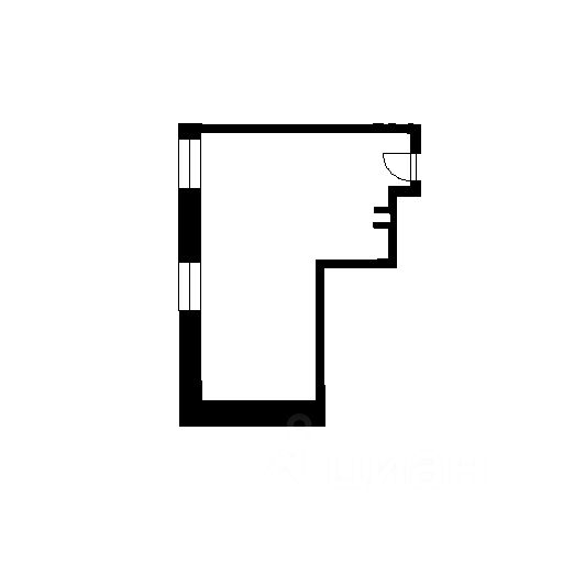 Планировка этой квартиры по данным Циан