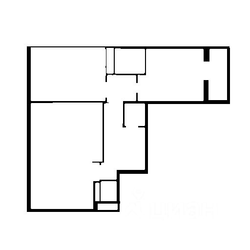 Планировка этой квартиры по данным Циан
