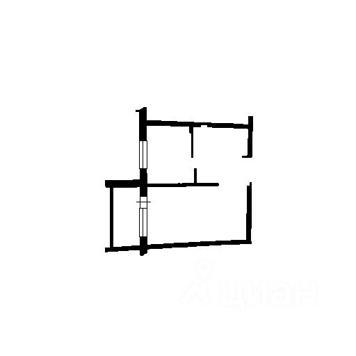 Планировка этой квартиры по данным Циан