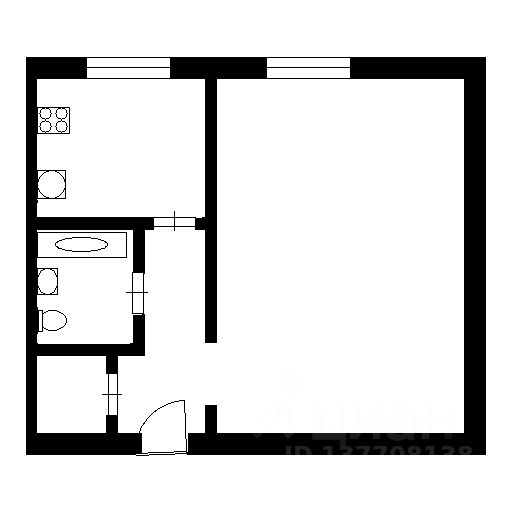 Планировка этой квартиры по данным Циан