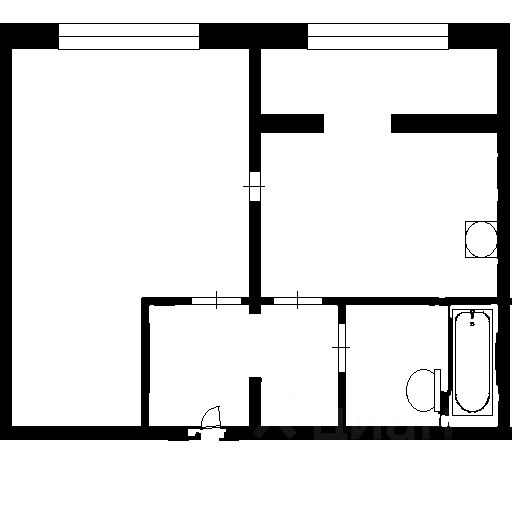 Планировка этой квартиры по данным Циан
