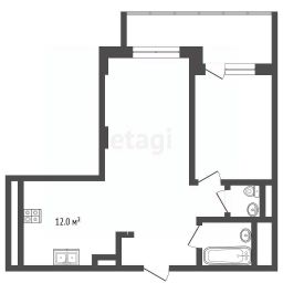 2-комн.кв., 59 м², этаж 13 2-комн.кв., 59 м², этаж 13