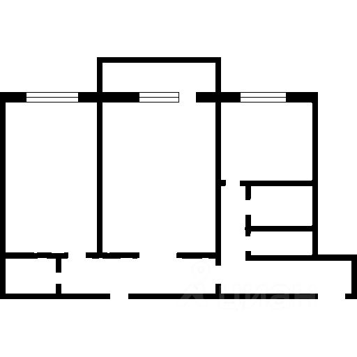 Планировка этой квартиры по данным Циан