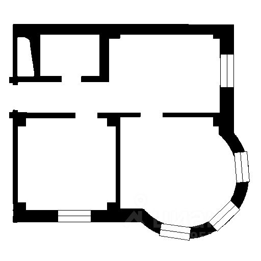 Планировка этой квартиры по данным Циан