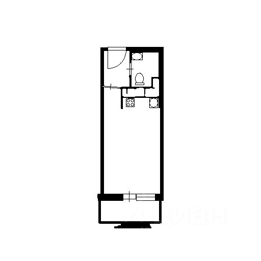 Планировка этой квартиры по данным Циан