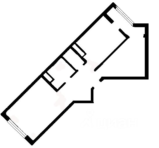 Планировка этой квартиры по данным Циан