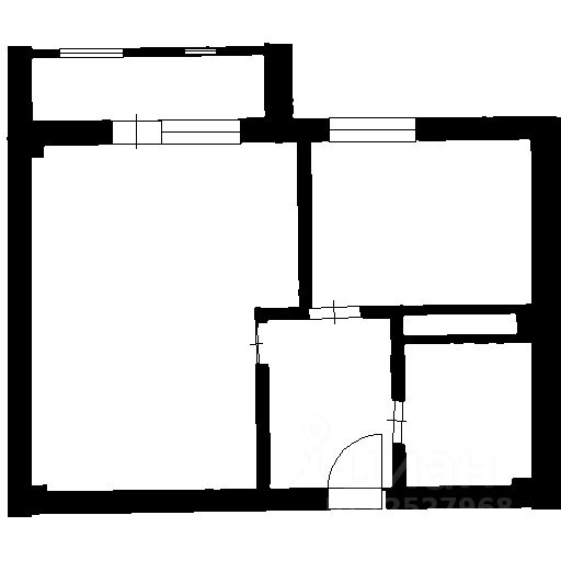 Планировка этой квартиры по данным Циан