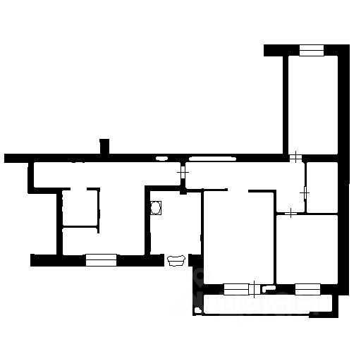 Планировка этой квартиры по данным Циан