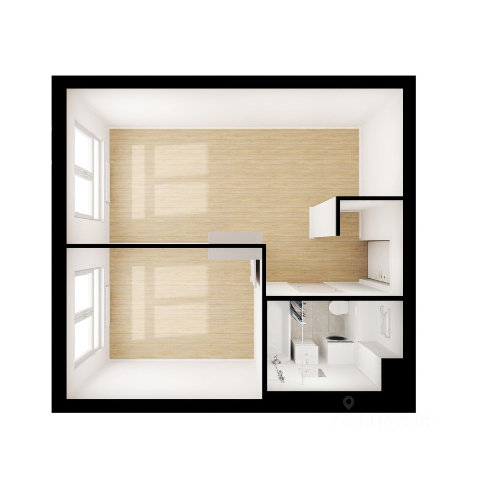 1-комн.кв., 34,1 м², 32/33 этаж