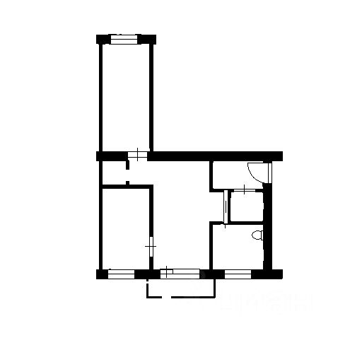Планировка этой квартиры по данным Циан