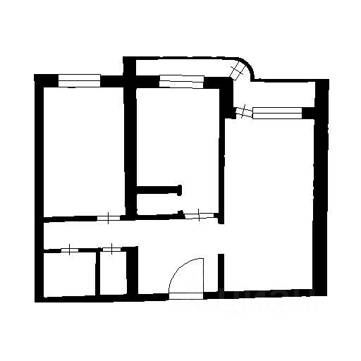 Планировка этой квартиры по данным Циан