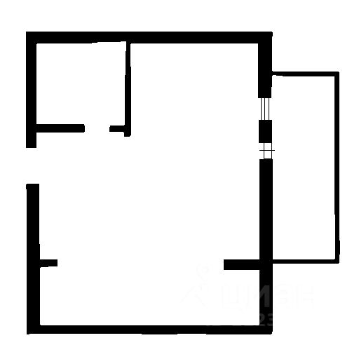 Планировка этой квартиры по данным Циан