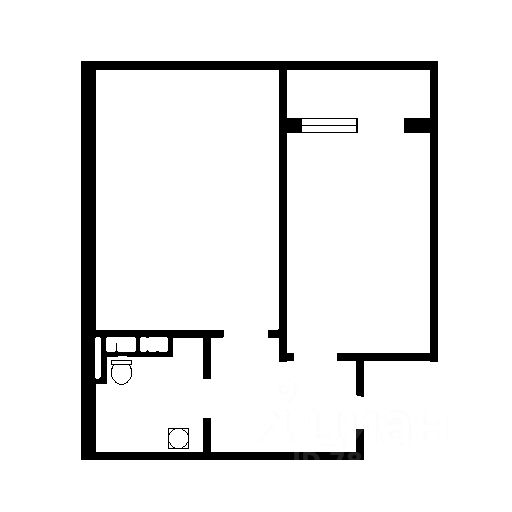 Планировка этой квартиры по данным Циан
