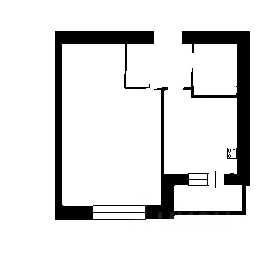 Планировка этой квартиры по данным Циан
