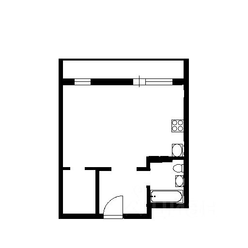 Планировка этой квартиры по данным Циан