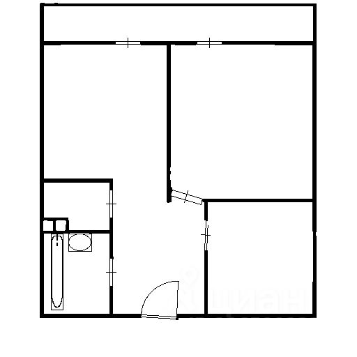 Планировка этой квартиры по данным Циан