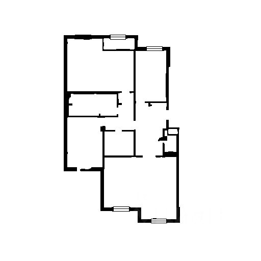 Планировка этой квартиры по данным Циан