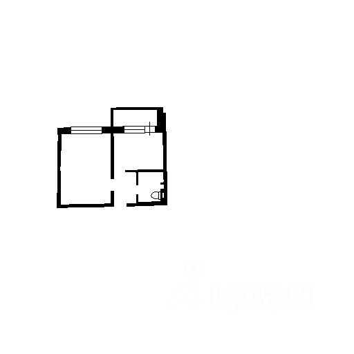 Планировка этой квартиры по данным Циан