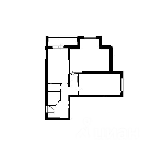 Планировка этой квартиры по данным Циан
