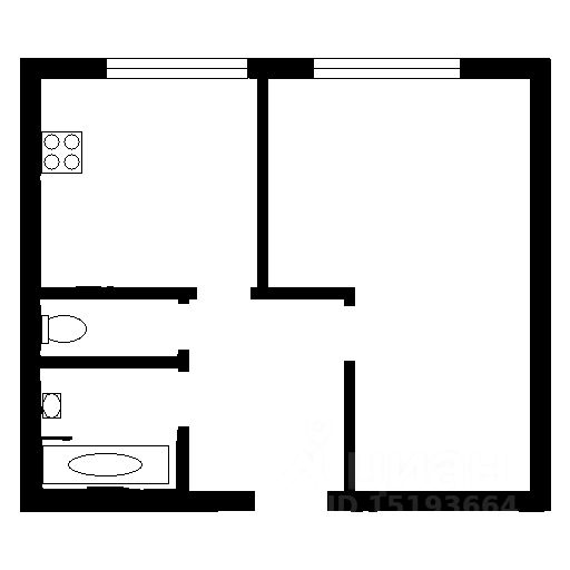 Планировка этой квартиры по данным Циан