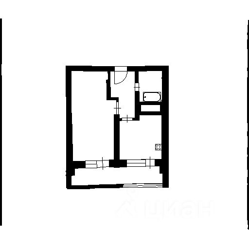 Планировка этой квартиры по данным Циан