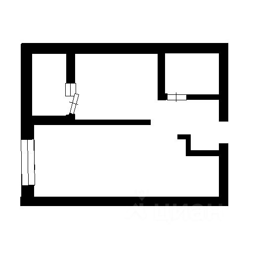 Планировка этой квартиры по данным Циан