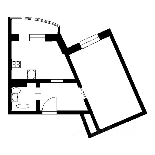 Планировка этой квартиры по данным Циан