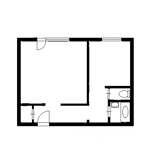 Планировка этой квартиры по данным Циан
