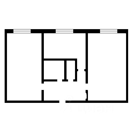 Планировка этой квартиры по данным Циан