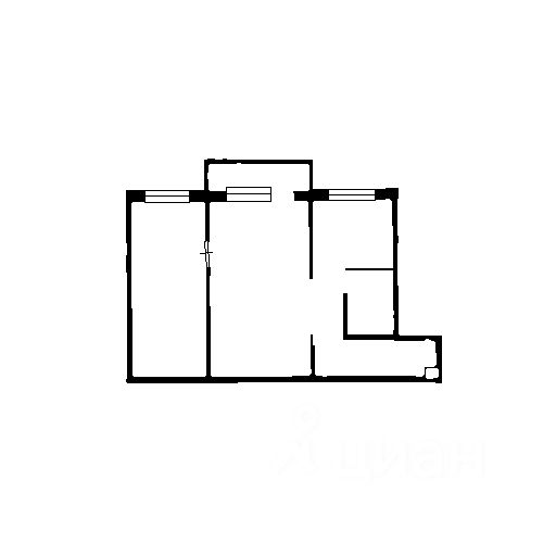 Планировка этой квартиры по данным Циан