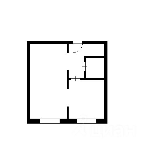 Планировка этой квартиры по данным Циан