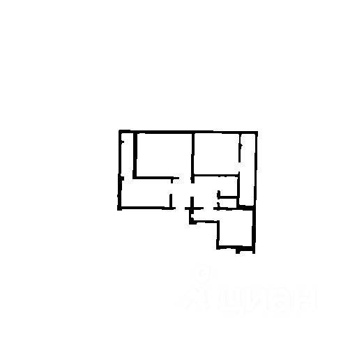 Планировка этой квартиры по данным Циан