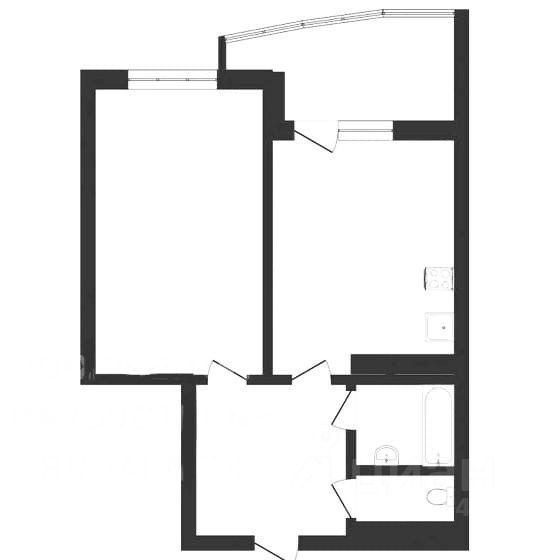 Планировка этой квартиры по данным Циан