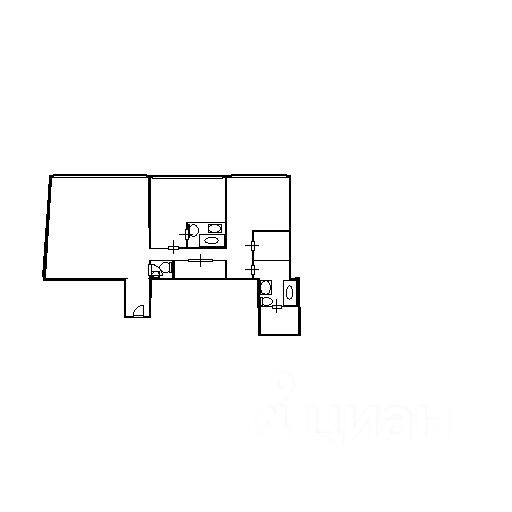 Планировка этой квартиры по данным Циан