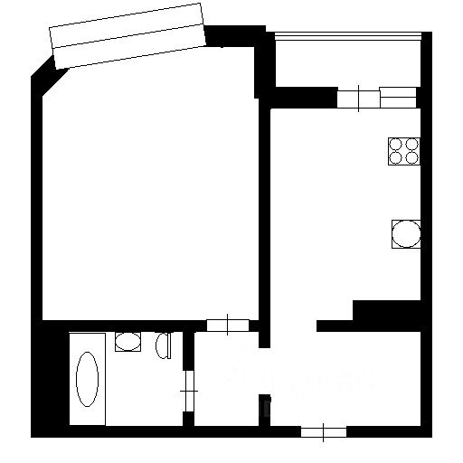 Планировка этой квартиры по данным Циан