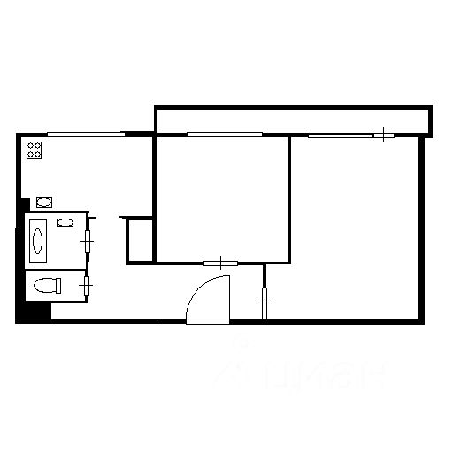 Планировка этой квартиры по данным Циан