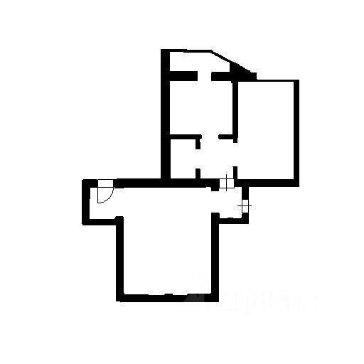 Планировка этой квартиры по данным Циан