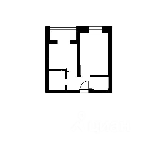 Планировка этой квартиры по данным Циан