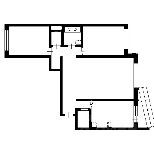 Планировка этой квартиры по данным Циан