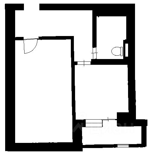 Планировка этой квартиры по данным Циан
