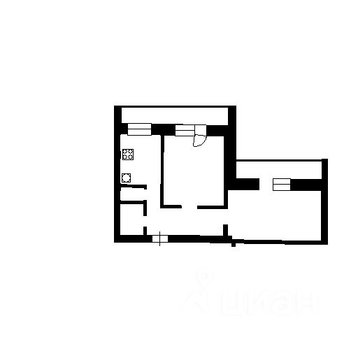 Планировка этой квартиры по данным Циан