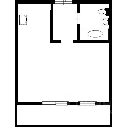 Планировка этой квартиры по данным Циан