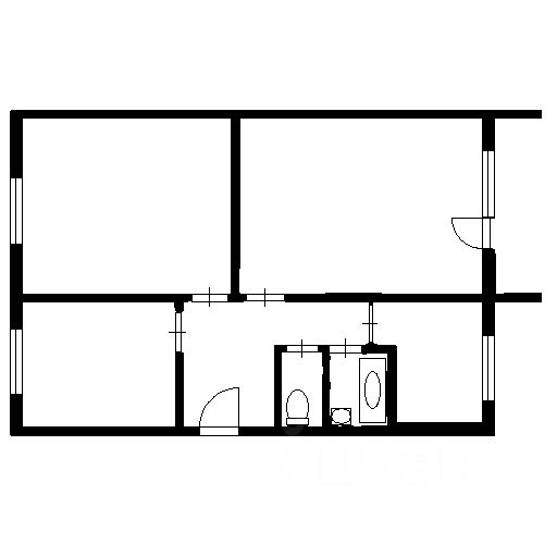 Планировка этой квартиры по данным Циан