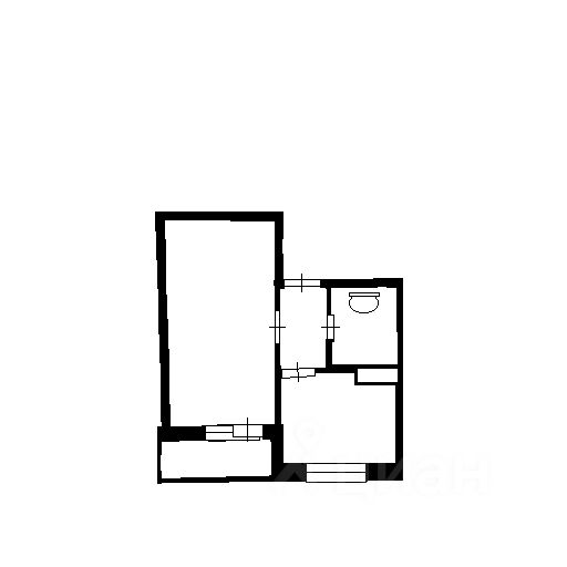 Планировка этой квартиры по данным Циан