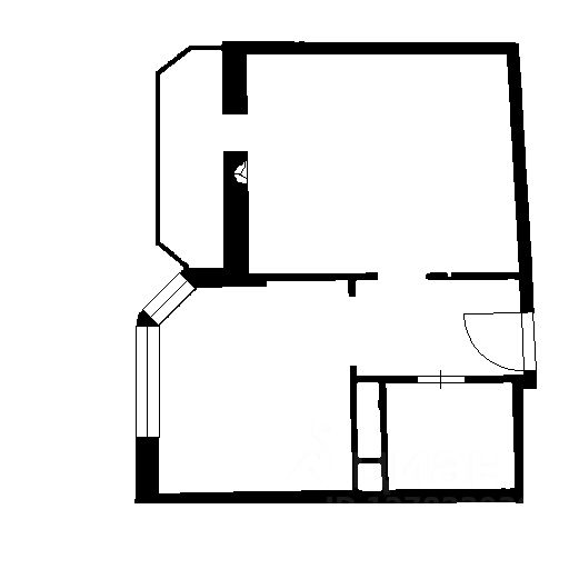 Планировка этой квартиры по данным Циан