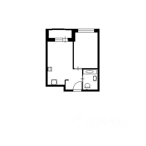 Планировка этой квартиры по данным Циан